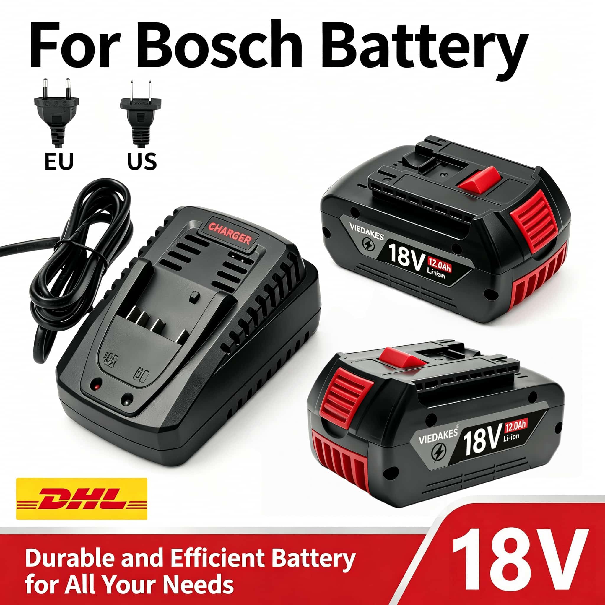 Bosch Drill Gsb 18V - 18V 10.0Ah untuk Baterai Bosch BAT618