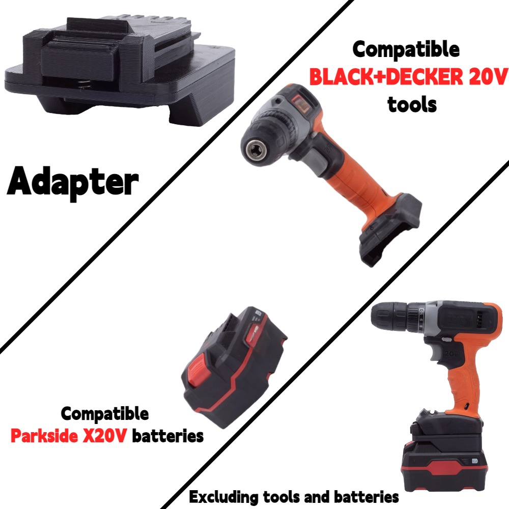 Black+Decker Tool Cordless - Untuk Parkside X20V TEAM Baterai Li-ion