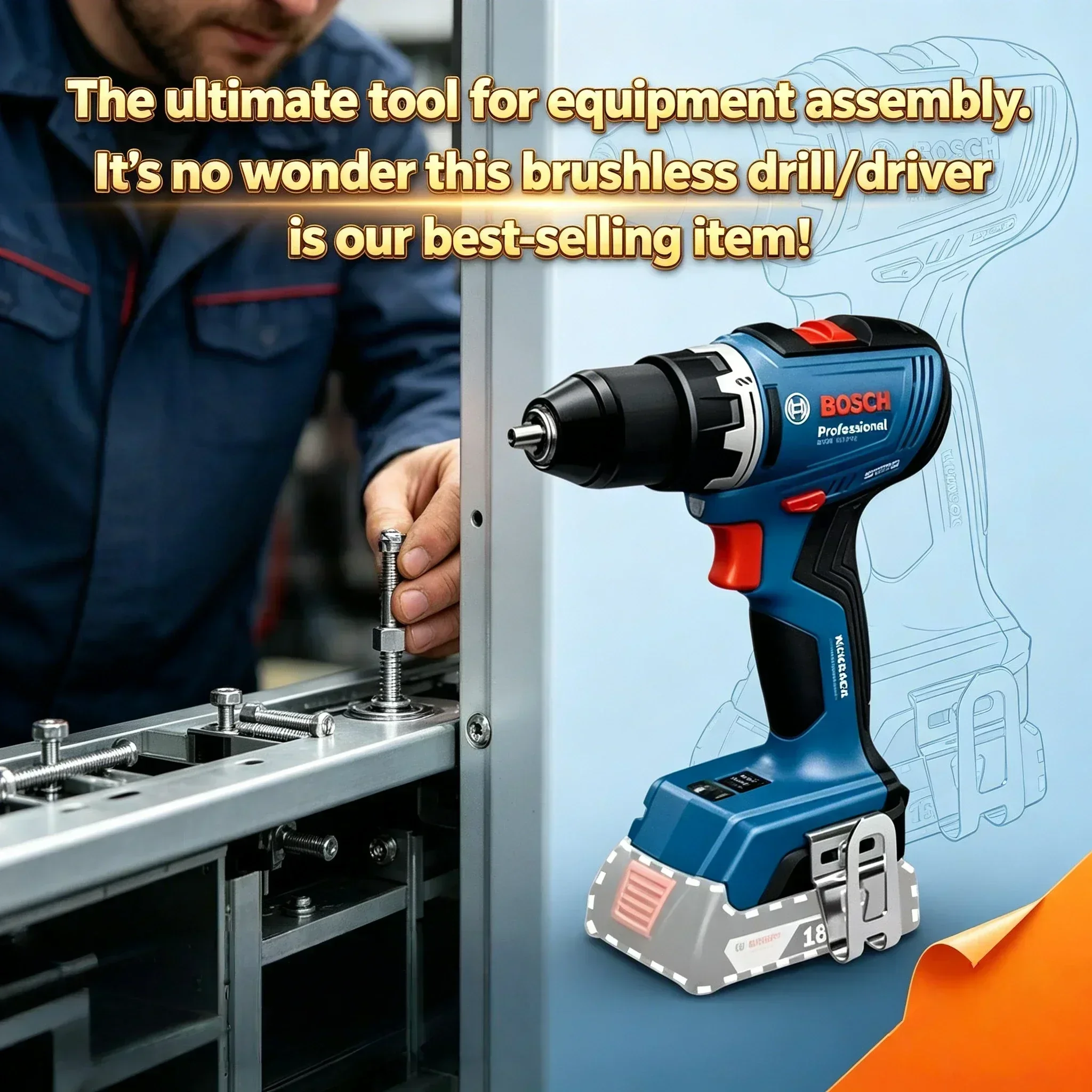 Bosch Drill Gsb 18V - Bor Tanpa Kabel Profesional BOSCH GSR