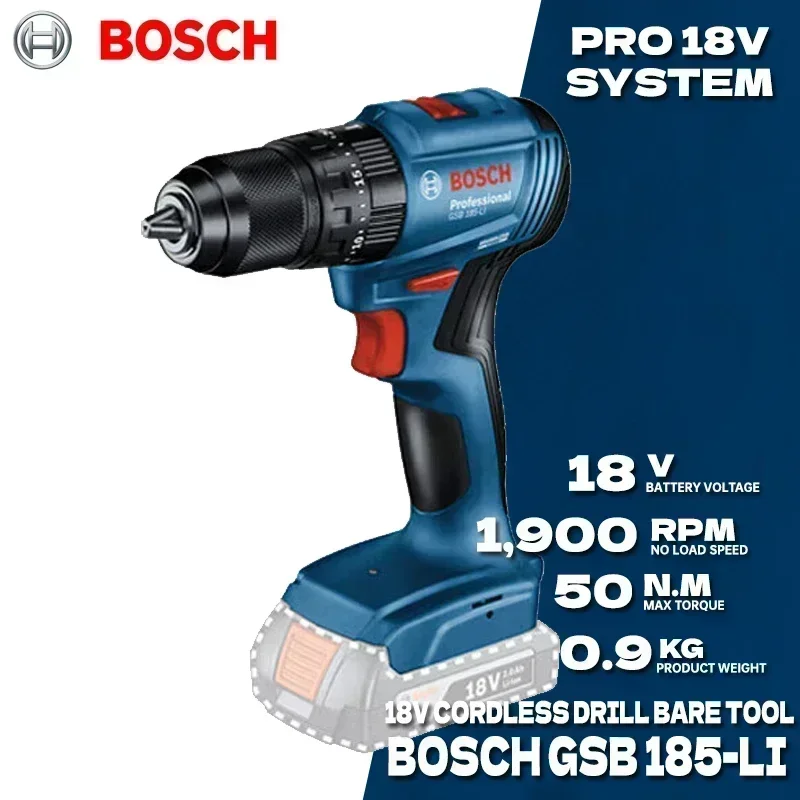 Bosch GSB 185-LI 18V Bor Impak - Bosch Drill Gsb 18V ulasan dan harga