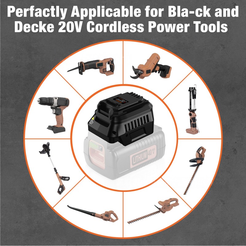 Adaptor Baterai Alat HAKSINKY  - Black+Decker Tool Cordless ulasan dan harga