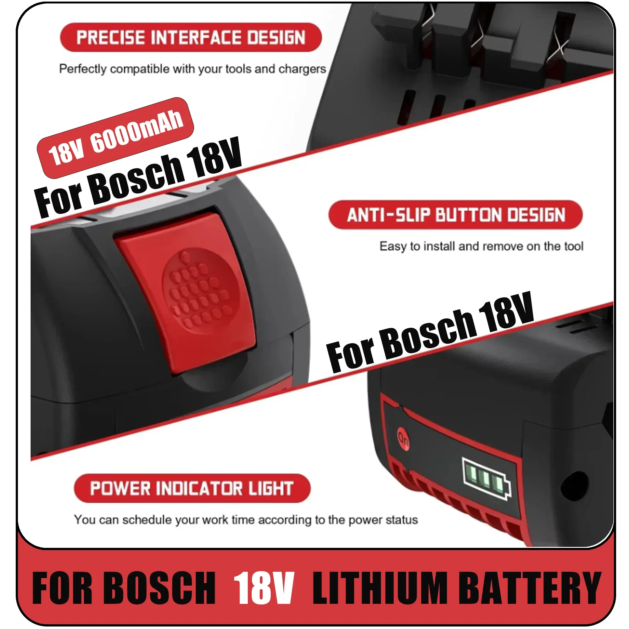 Baterai 18V 6.0Ah Peningkatan  - Bosch Drill Gsb 18V ulasan dan harga